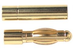 Gold Connector 4mm w/H.S (2pr)