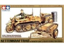 Tamiya Kettenfraftrad Infantry cart & Goliath Demolition vehicle 1/48