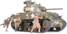 Tamiya M4A3 Sherman w/75MM gun and figures