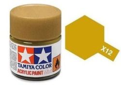 Tamiya mini acrylic paint 10ml X-12 metallic gold