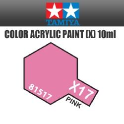 Tamiya mini acrylic paint 10ml X-17 gloss pink
