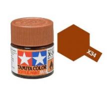 Tamiya mini acrylic paint 10ml X-34 metallic brown