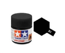 Tamiya mini acrylic paint 10ml XF-1 flat black