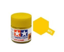 Tamiya mini acrylic paint 10ml XF-3 flat yellow