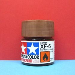 Tamiya mini acrylic paint 10ml XF-6 copper