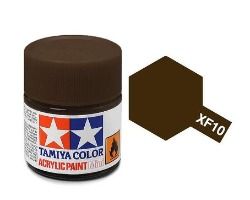 Tamiya mini acrylic paint 10ml XF-10 flat brown