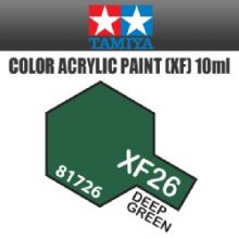 Tamiya mini acrylic paint 10ml XF-26 matt deep green