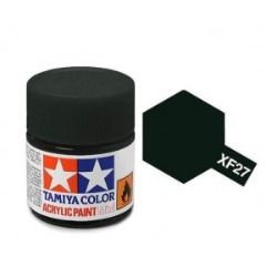 Tamiya mini acrylic paint 10ml XF-27 matt black green