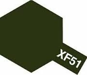 Tamiya mini acrylic paint 10ml XF-51 matt khaki drab