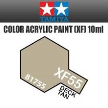Tamiya mini acrylic paint 10ml XF-55 matt deck tan