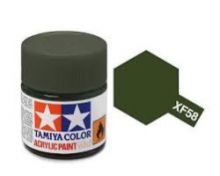 Tamiya mini acrylic paint 10ml XF-58 matt olive green