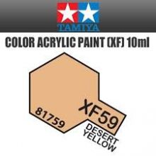 Tamiya mini acrylic paint 10ml XF-59 matt desert yellow