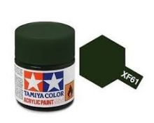 Tamiya mini acrylic paint 10ml XF-61 matt dark green