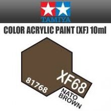 Tamiya mini acrylic paint 10ml XF-68 matt nato brown