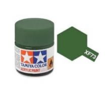 Tamiya mini acrylic paint 10ml XF-73 matt dark green