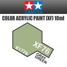 Tamiya mini acrylic paint 10ml XF-76 matt ijn grey green
