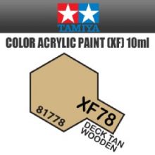 Tamiya mini acrylic paint 10ml XF-78 matt wooden deck tan