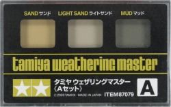 Tamiya weathering master set A sand, light sand, mud