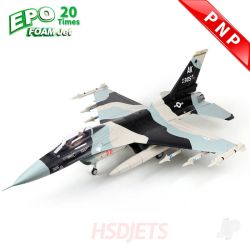 HSD Jets F-16 6kg Turbine Foam Jet, Alaska Snow Camo (PNP, no turbine)