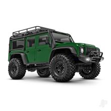 TRX-4ᴍ Land Rover Defender 1:18 4X4 Electric Trail Crawler, Green (+ TQ 2-ch, ECM-2.5, Titan 87T, 750mAh 2-Cell LiPo, USB Charger)